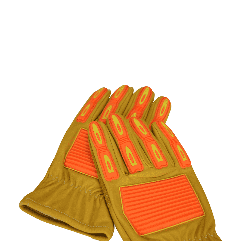 Gants imperméables en cuir de vache anti-impact, ignifuges, résistants à l'huile