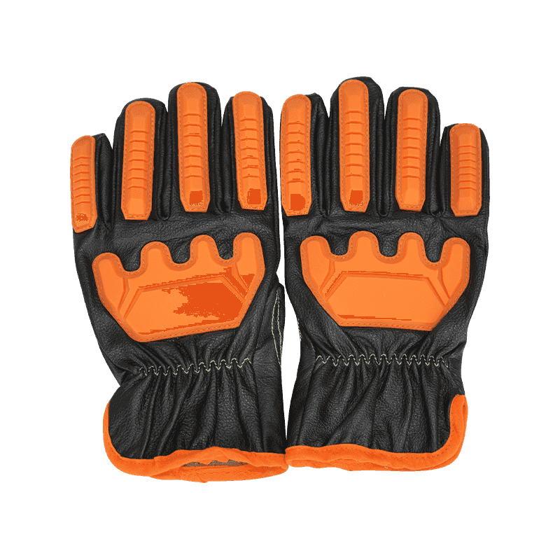 Gants hydrofuges en cuir de vache anti-impact avec protection contre les arcs