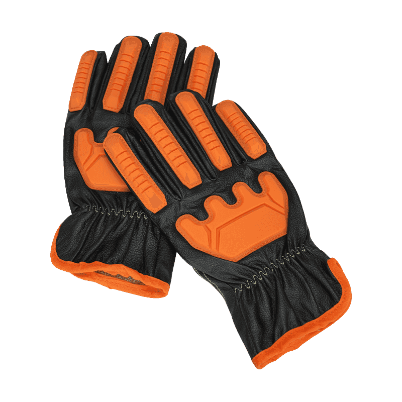Gants hydrofuges en cuir de vache anti-impact avec protection contre les arcs