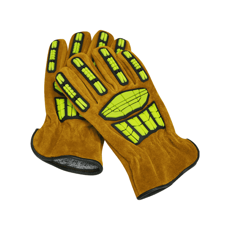 Gants en cuir de vachette résistants au froid, imperméables, résistants à l'huile