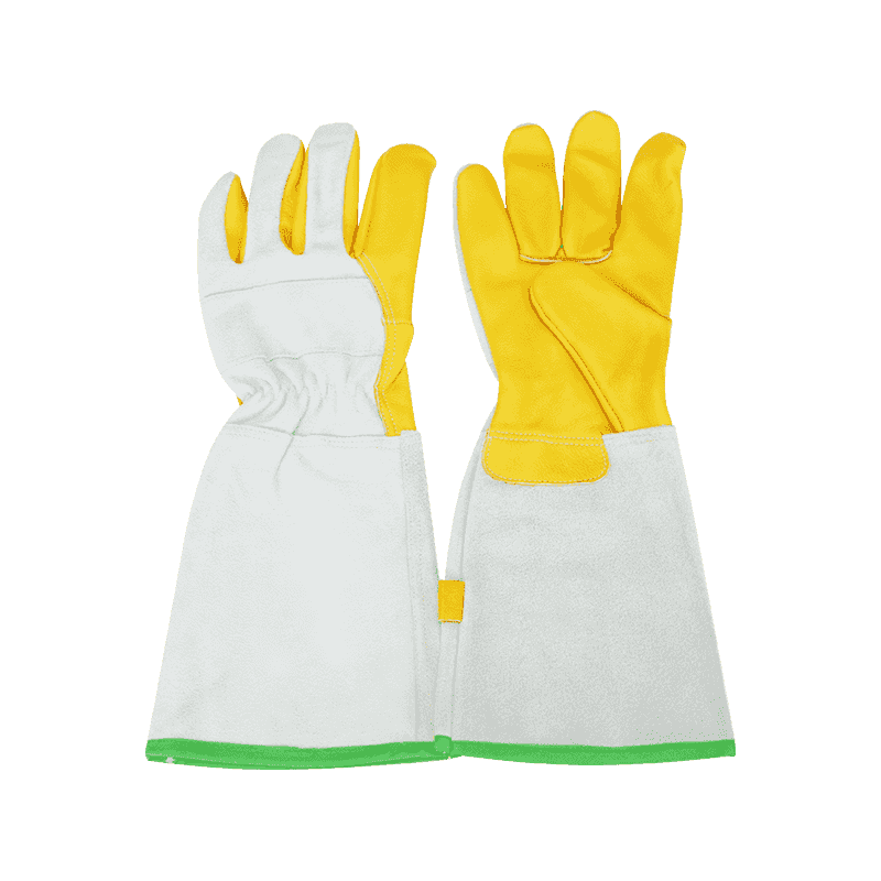 Gants de soudage allongés en cuir de vache