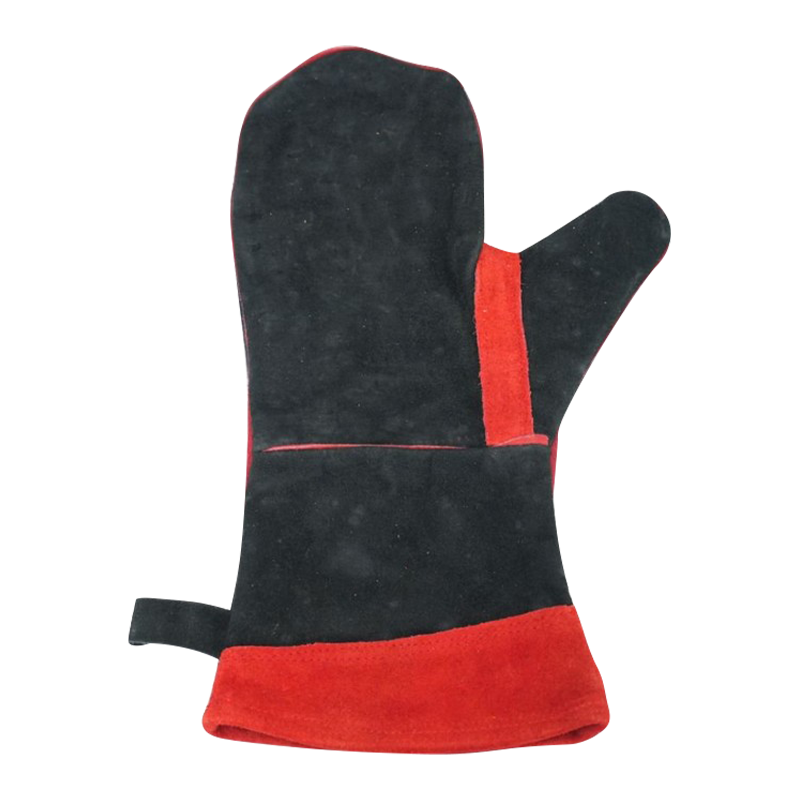 Gants de soudage en cuir divisé en cuir renforcé